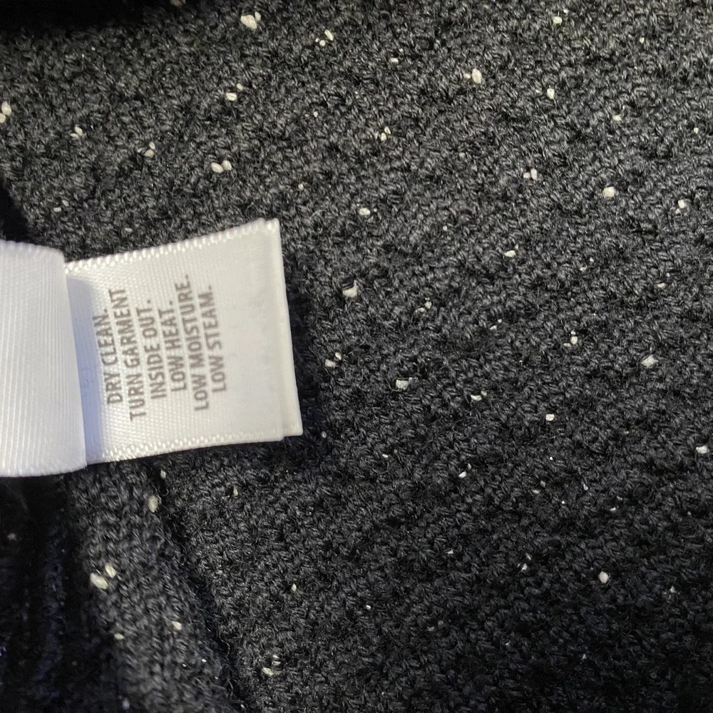 St John Skirt Size 14 Black White Wool Blend Textured Knit A Line‎ Old Money USA